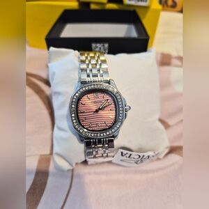 Invicta Silver Watch with Pink Dial